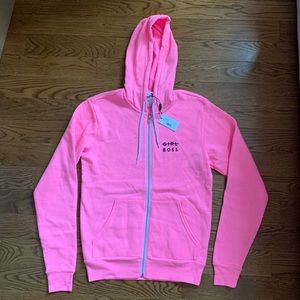 MILLY + girls inc. Girl Boss Zip Up Hoodie (NWT)